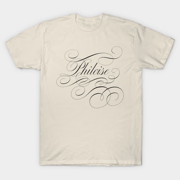 Philoise of Bridgerton, Eloise and Phillip in calligraphy T-Shirt by YourGoods